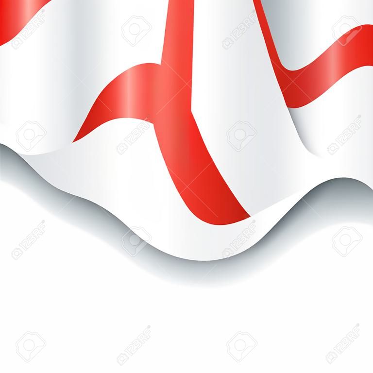 Priorità bassa astratta ondulata bandiera inglese. illustrazione vettoriale.