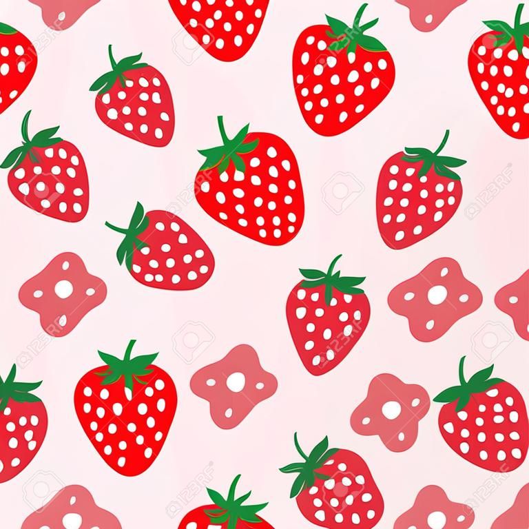 seamless strawberry illustration 
