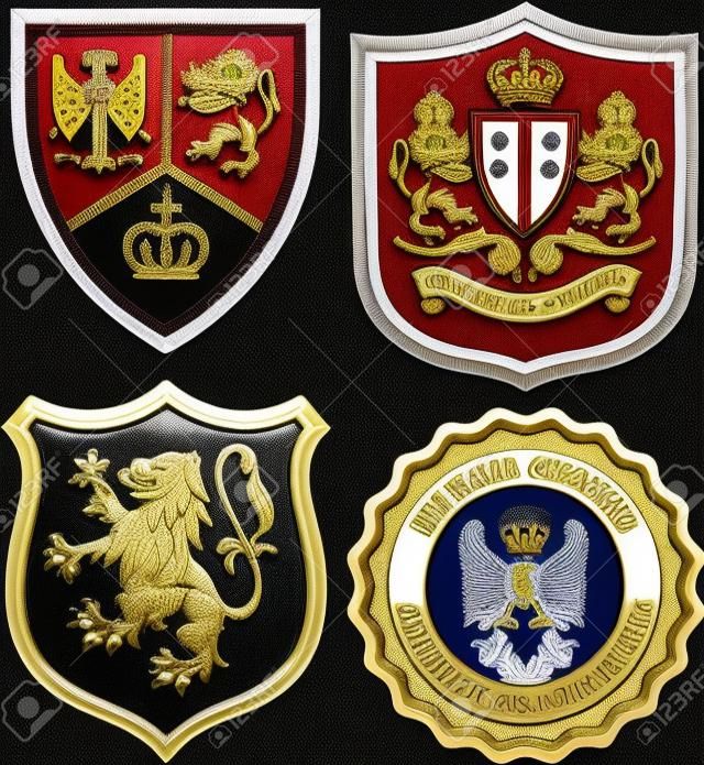 Royal Classic emblème héraldique insigne bouclier