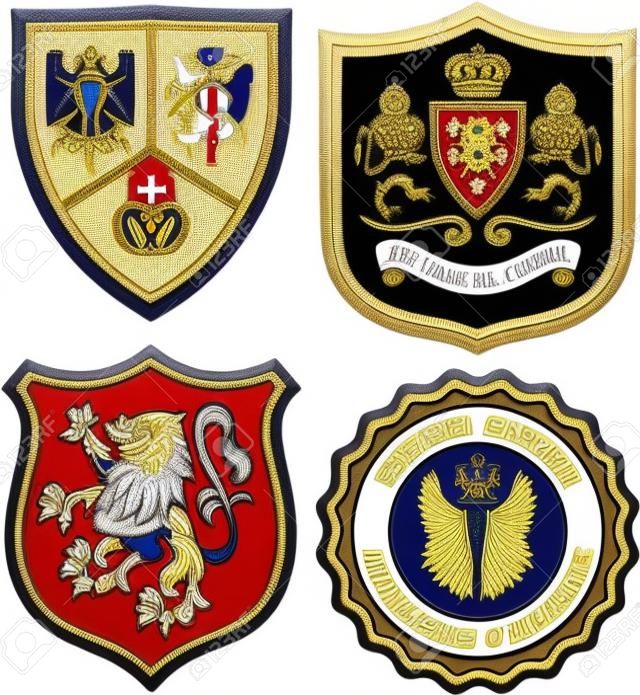 royal classic heraldic emblem badge shield