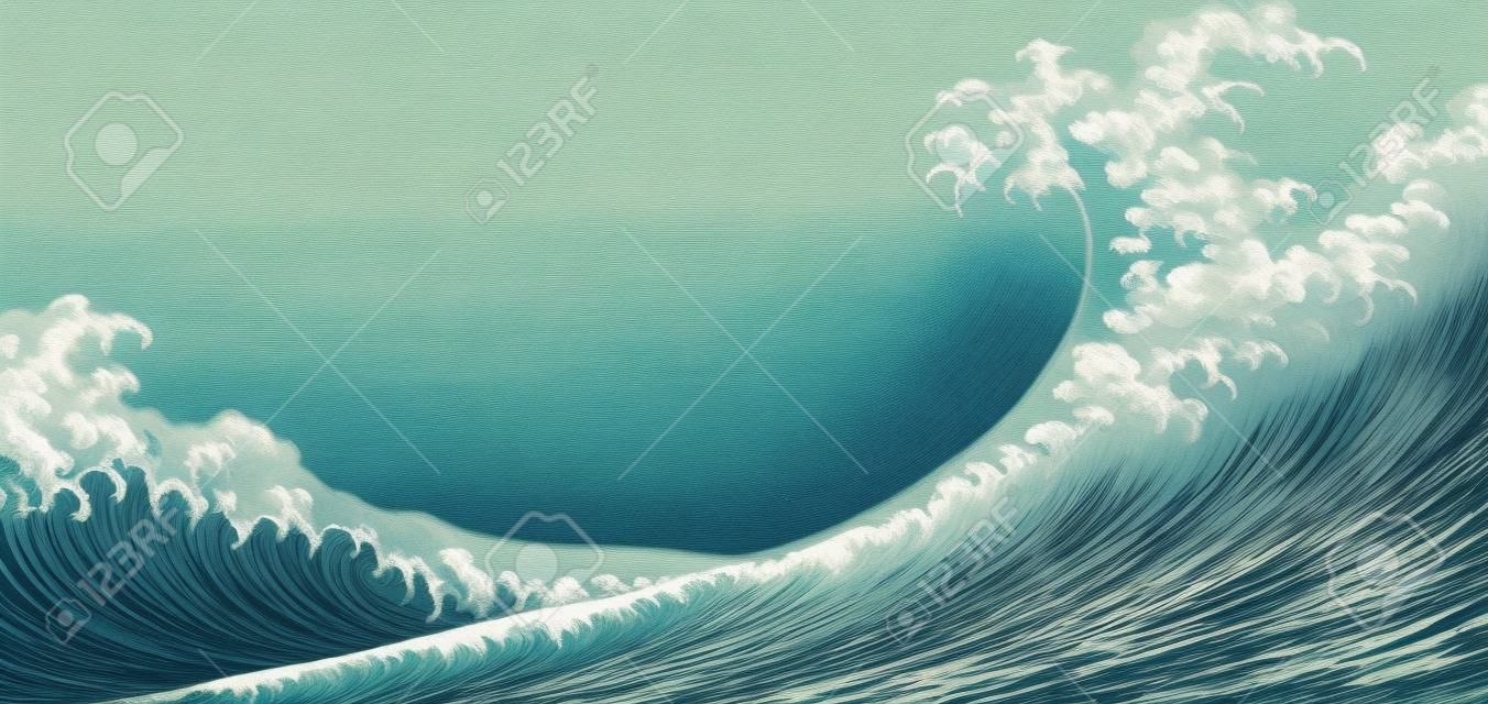 Japanese-style waves