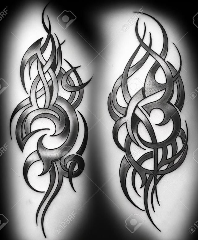 Maori-Stil Tattoo-Muster für eine Schulter