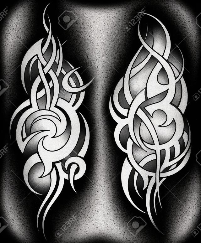 Maori-Stil Tattoo-Muster für eine Schulter