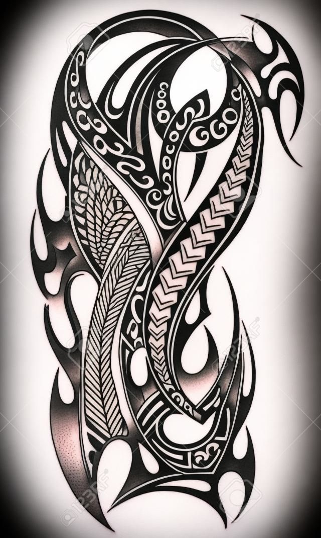Projekt tatuażu, abstrakcyjny tatuaż na ramię