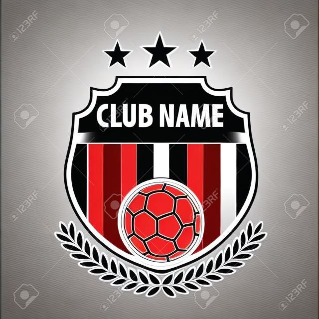足球徽章logo模板矢量设计足球队例说