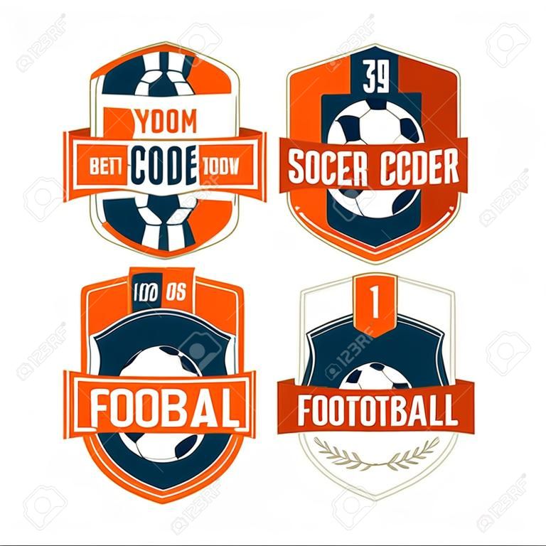 football badge logo template collection design,soccer team,vector illustration