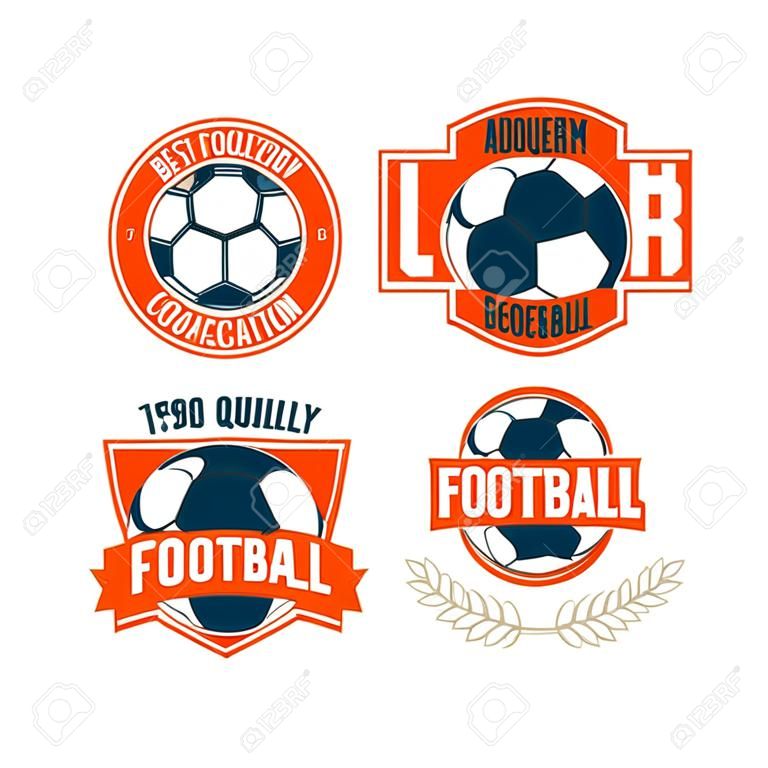 football badge logo template collection design,soccer team,vector illustration
