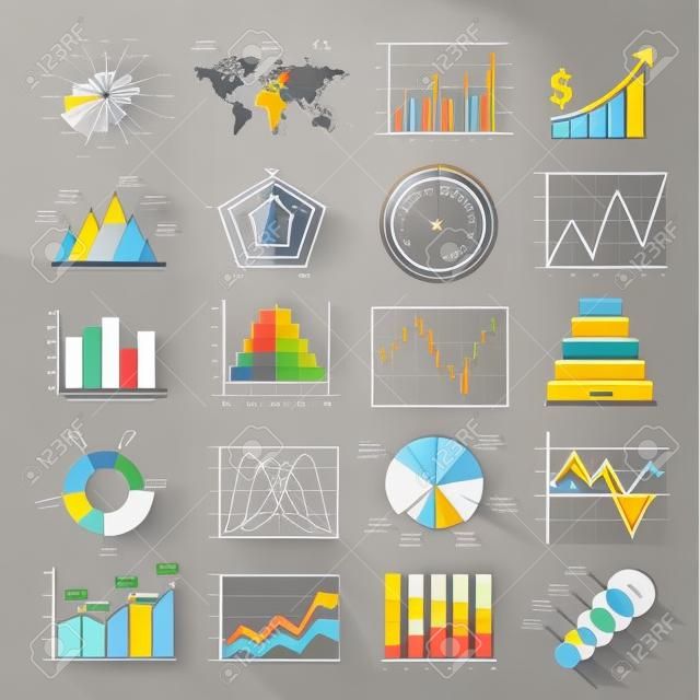 Business-Infografik Icons. Vektor-Illustration. kann für die Workflow-Layout, Banner, Diagramm, Anzahl Optionen, Web-Design, Timeline-Vorlage verwendet werden.