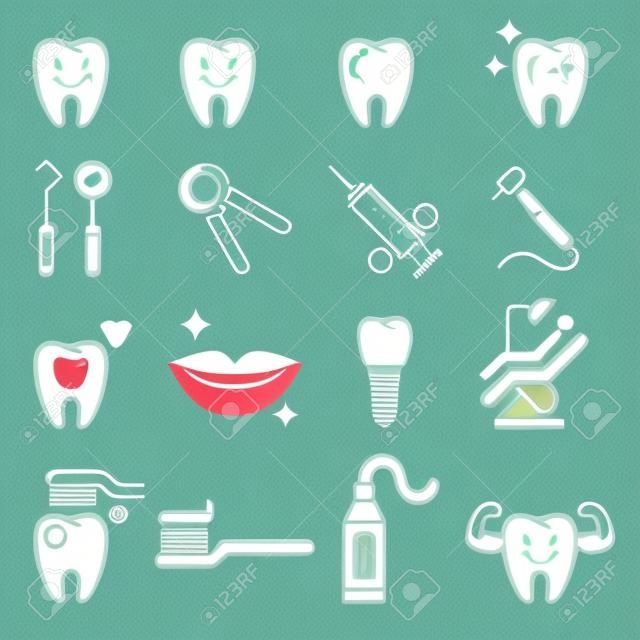iconos de dientes dentales