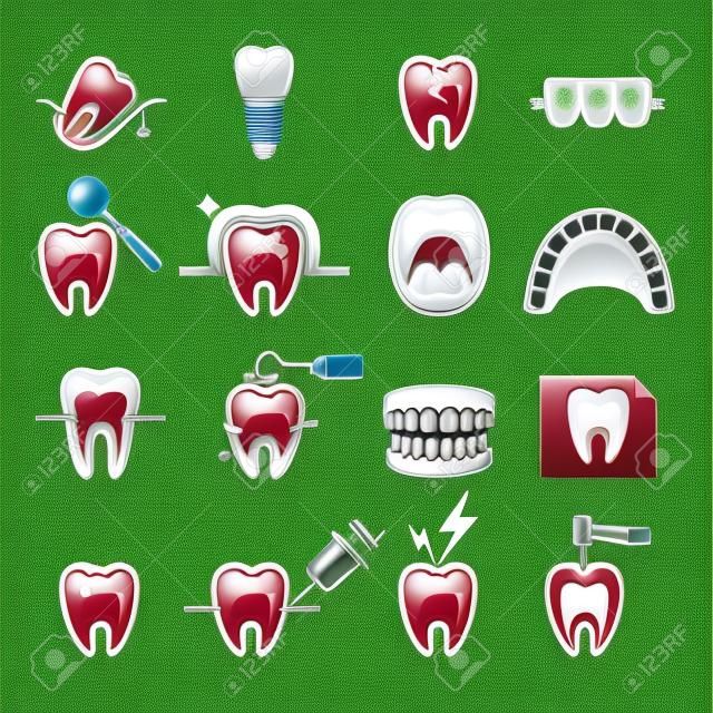 牙科牙齒圖標