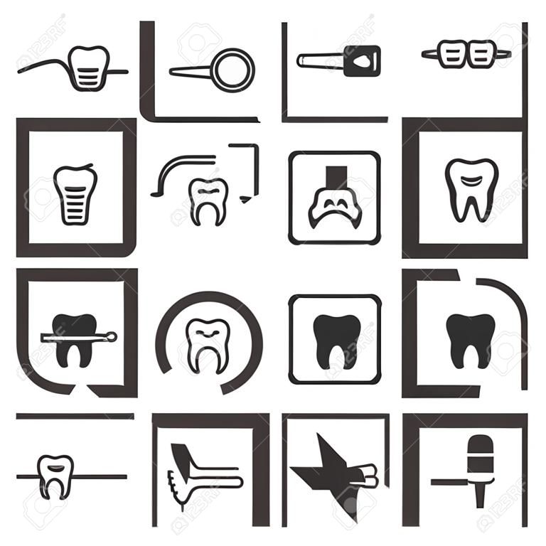 iconos de dientes dentales