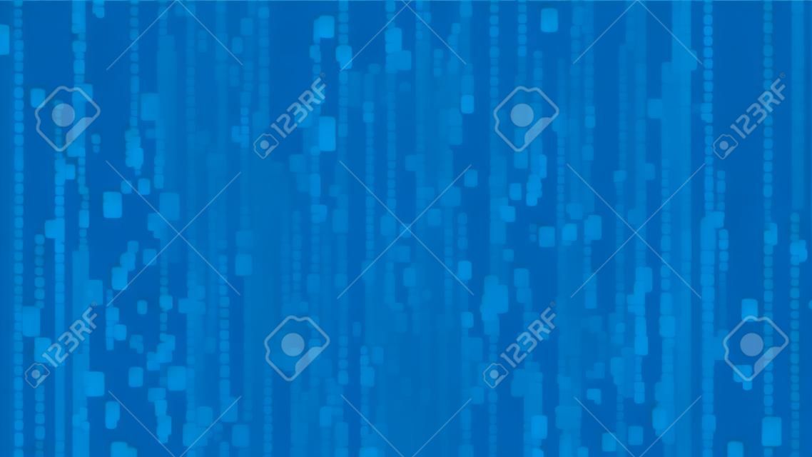 Ilustración digital de fondo de la matriz en azul.