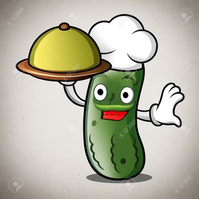Chef pickle mascot