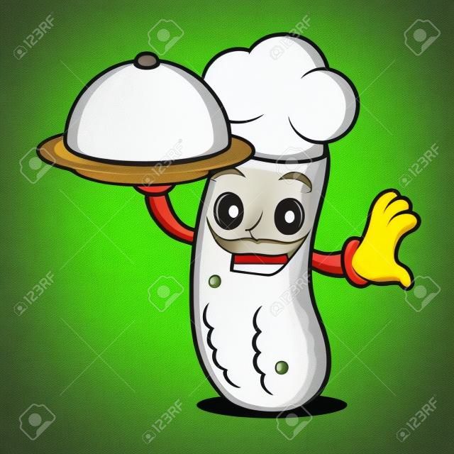 Chef Gurke Maskottchen