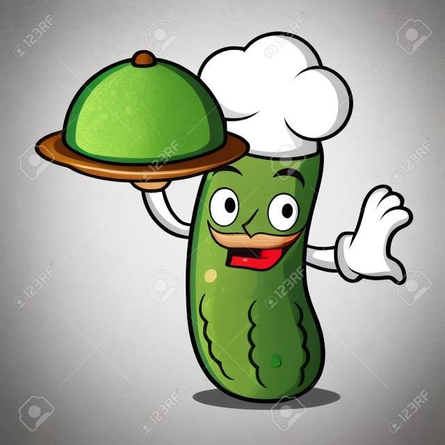 Chef pickle mascot