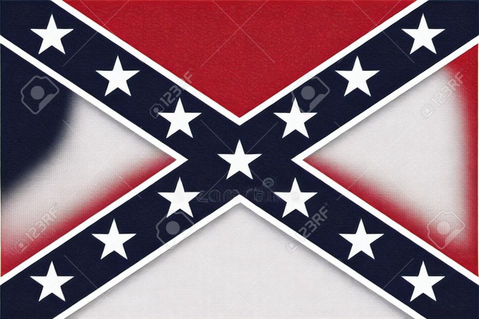Национальный флаг Конфедерации Штатов Америки - векторные иллюстрации очень яркие цвета