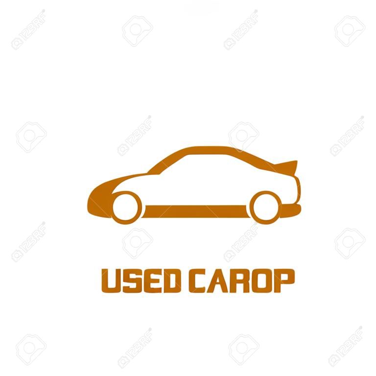 Voitures d'occasion magasinent vecteur logo. élément de design pour les voitures en vente