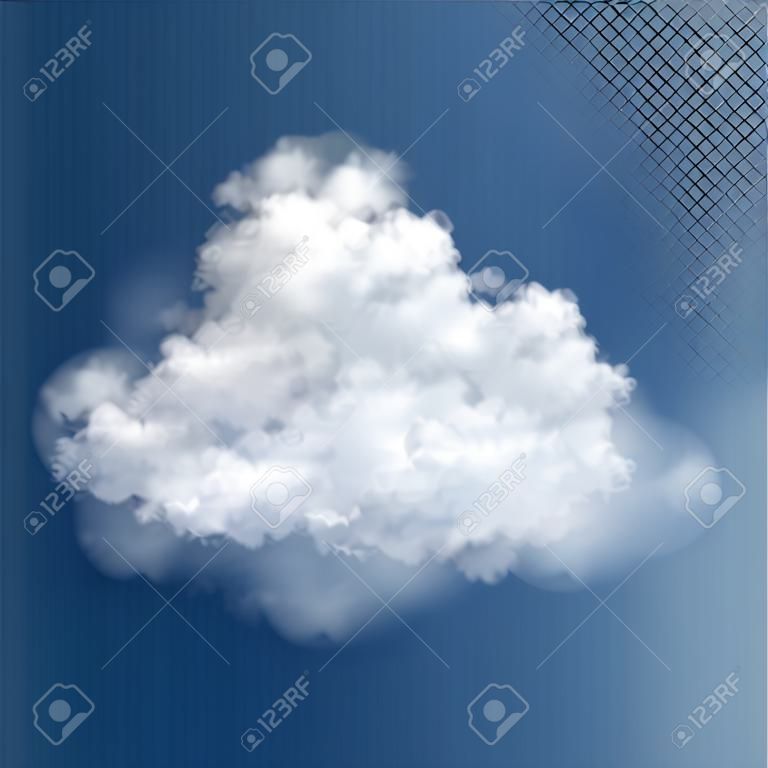 Transparent White Vector Clouds