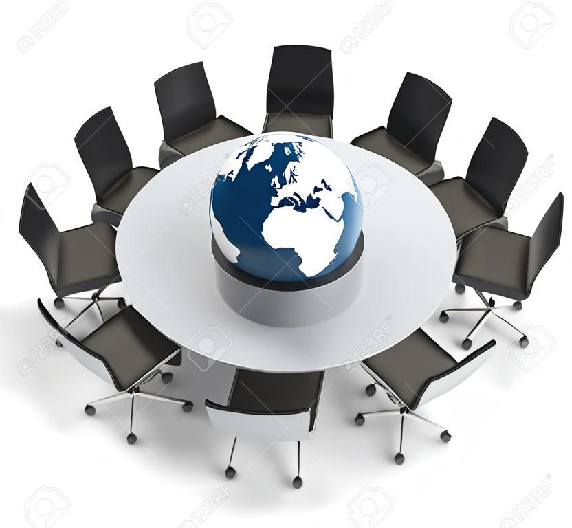 global politics, diplomatics, strategy, environment, world leadership 3d concept