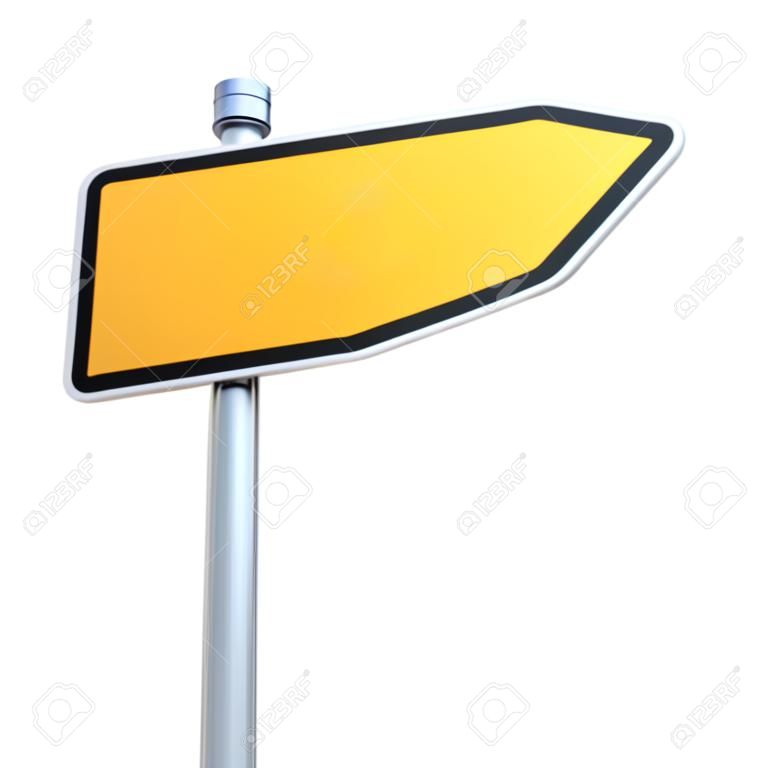 blank road signs