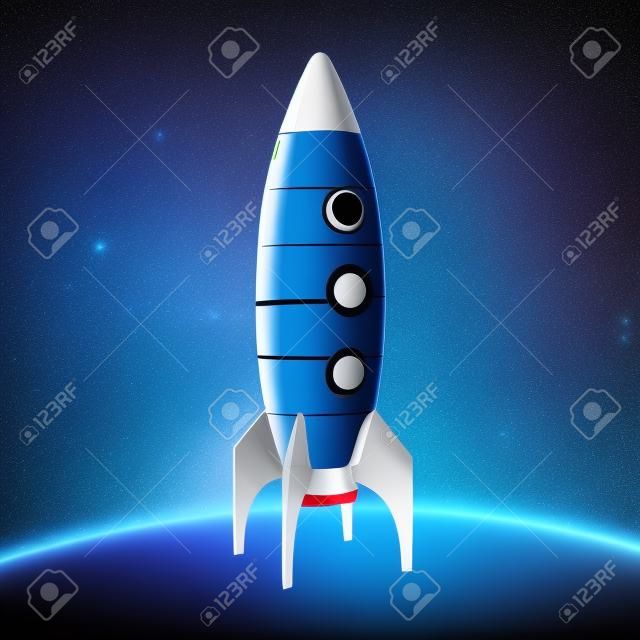 karikatür roket uzay gemisi