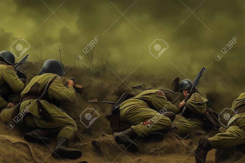 Niemieckich żołnierzy. Historyczna rekonstrukcja, żołnierze walczący w czasie II Wojny Światowej