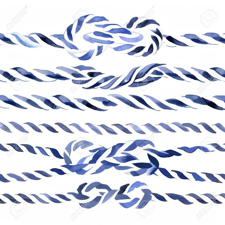 蓝绳结八手绘水彩插图集