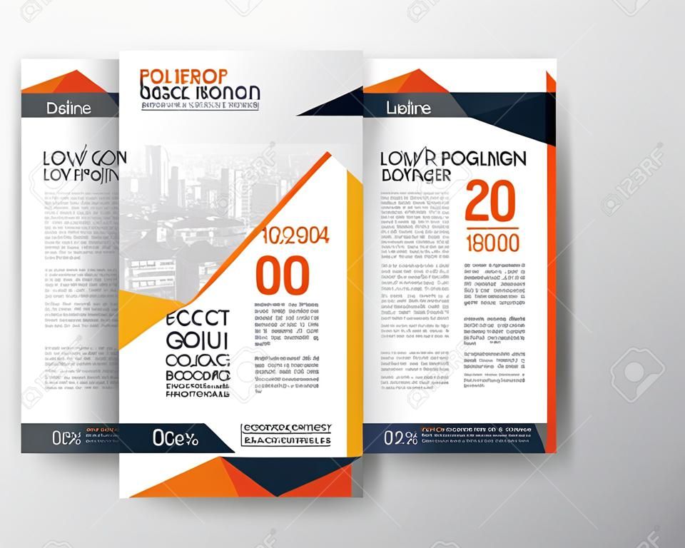 Abstract low polygon background for Poster Brochure design Layout template in A4 size