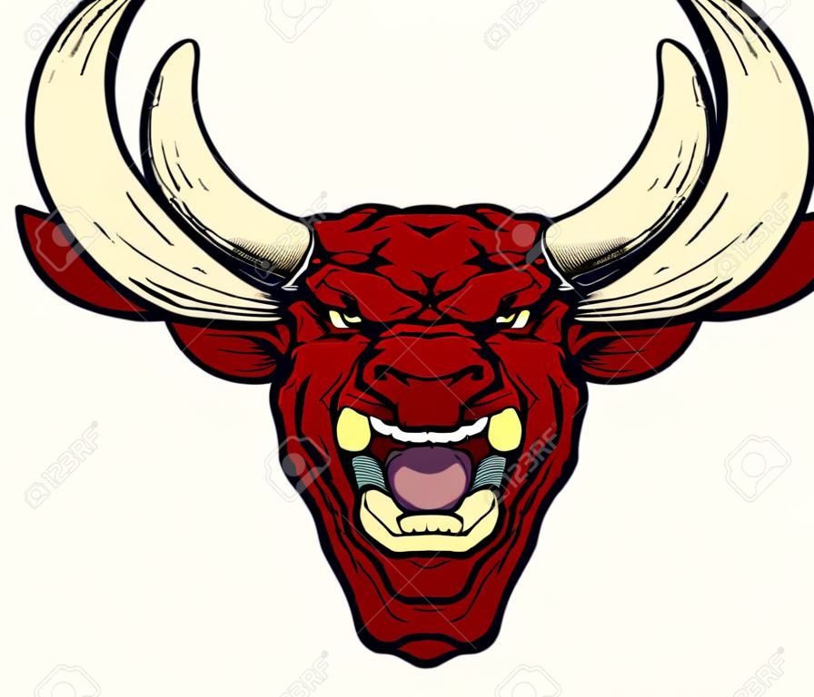 Az ábra egy rajzfilm kemény red bull jellegű arca