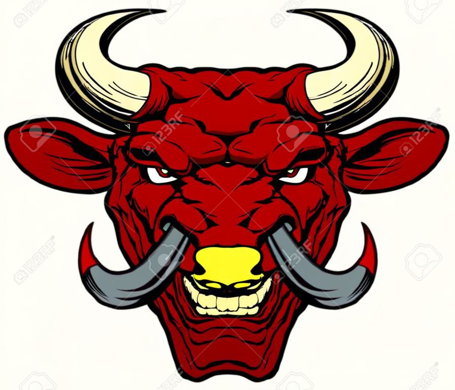 Az ábra egy rajzfilm kemény red bull jellegű arca