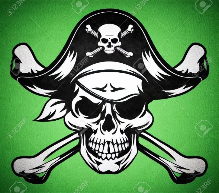 Piraat schedel en kruisbeenderen