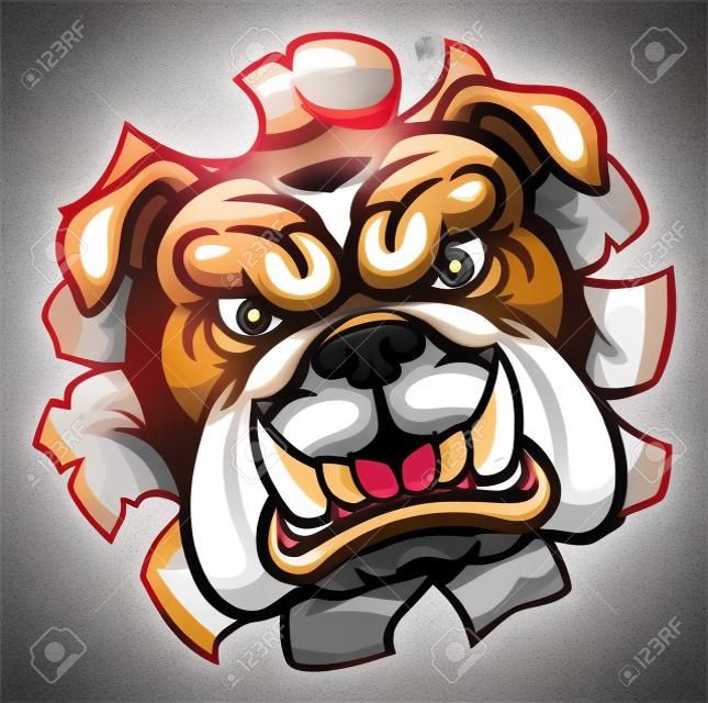 Bulldog Mean Sports Mascot