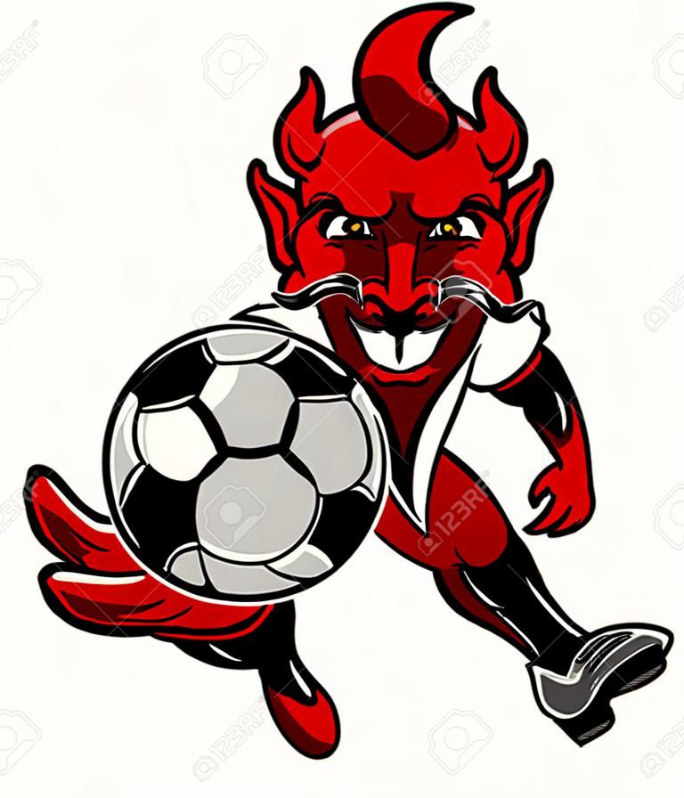 Şeytan, futbol, futbol, maskot