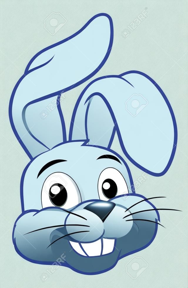 Easter Bunny Rabbit Face Cartoon