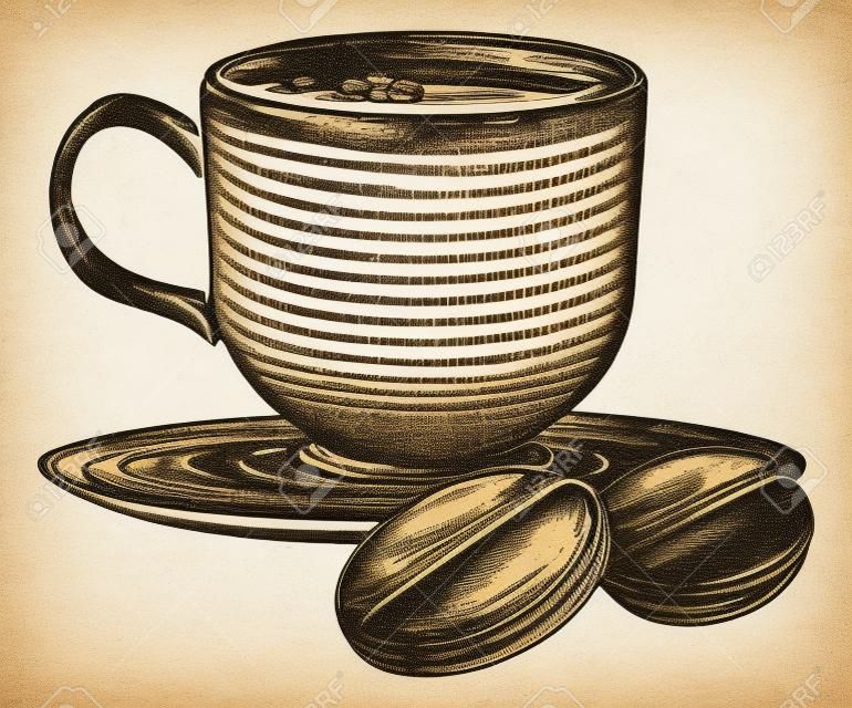 gravure tasse cafe