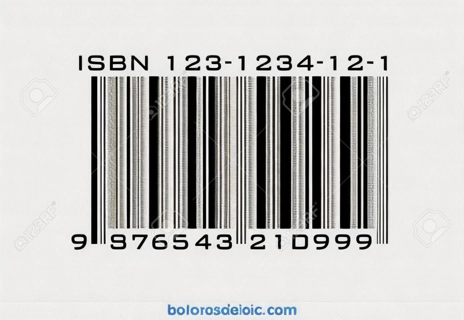 ISBN條碼在白色背景的書籍