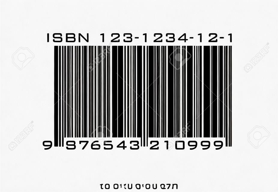 ISBN條碼在白色背景的書籍