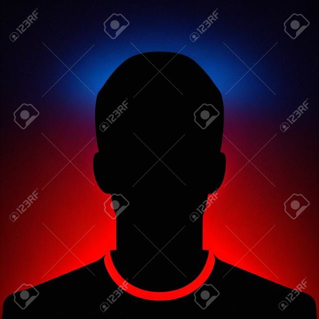 Мужской силуэт аватара изображение профиля