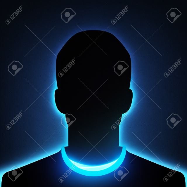 Male silhouette avatar profile picture
