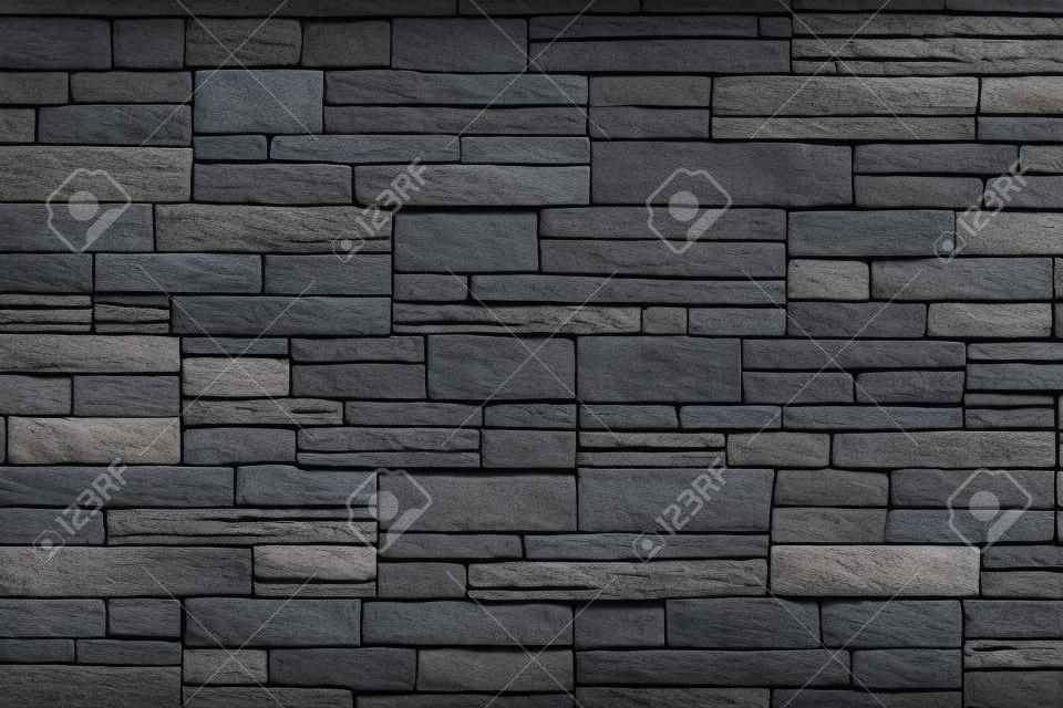 New Slate Stone Wall - Background Texture