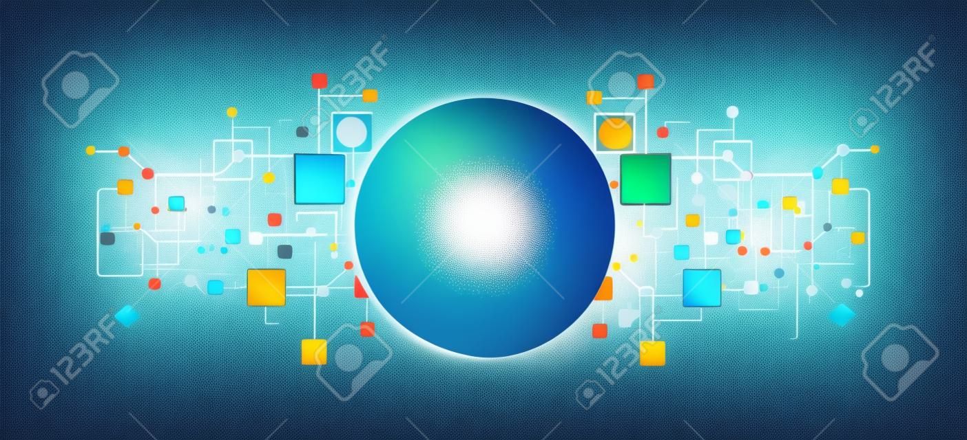 Abstract background, technology theme for your business. Vector