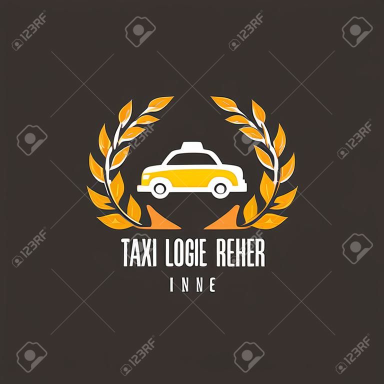 Taxi logo sign Abstract classic modern Illustration