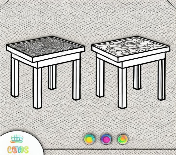 Coloring book for children, Table