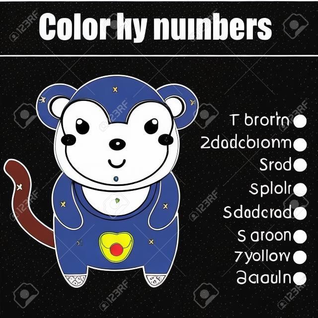 Animais para colorir por números