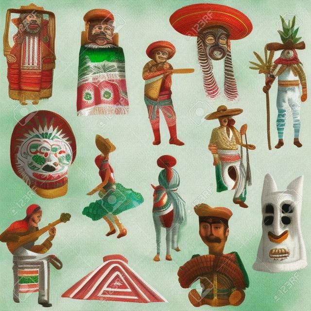 Messico viaggiare, collezione bianco 02
