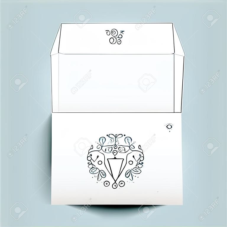Design of wedding envelope 