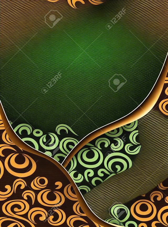 Abstract Seamless pattern or background green  and brown for advertising something