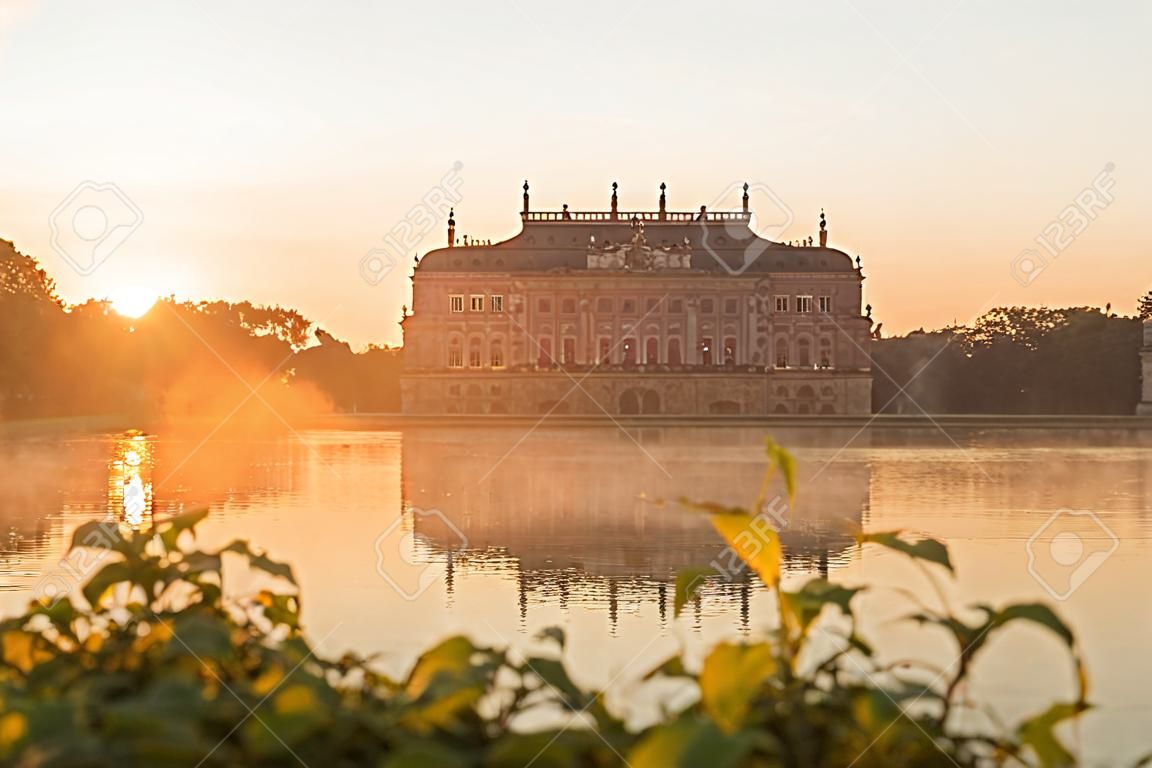 Palais in Dresden at sunset