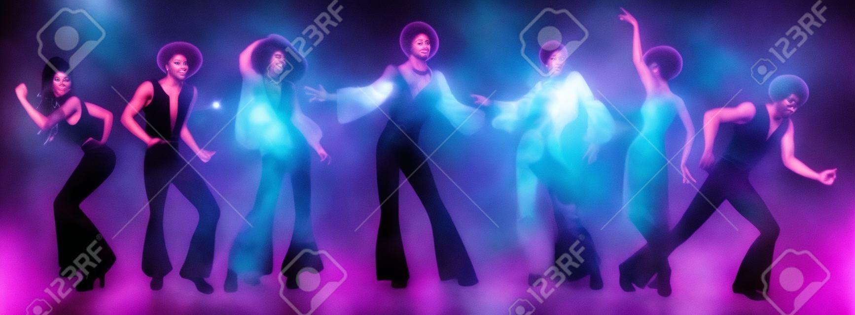 Soul Party Time. Dancers of soul, funk or disco.