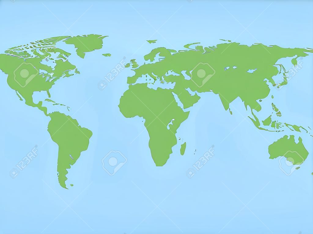 Carte du monde sur fond blanc Illustration originale de Vector